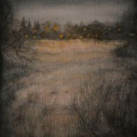 "Ferne Lichter", Aquarell und Bleistift auf Papier, 30 x 21 cm, 2023