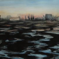 "Brachland", Aquarell und Gouache auf Papier, 20 x 28 cm, 2021