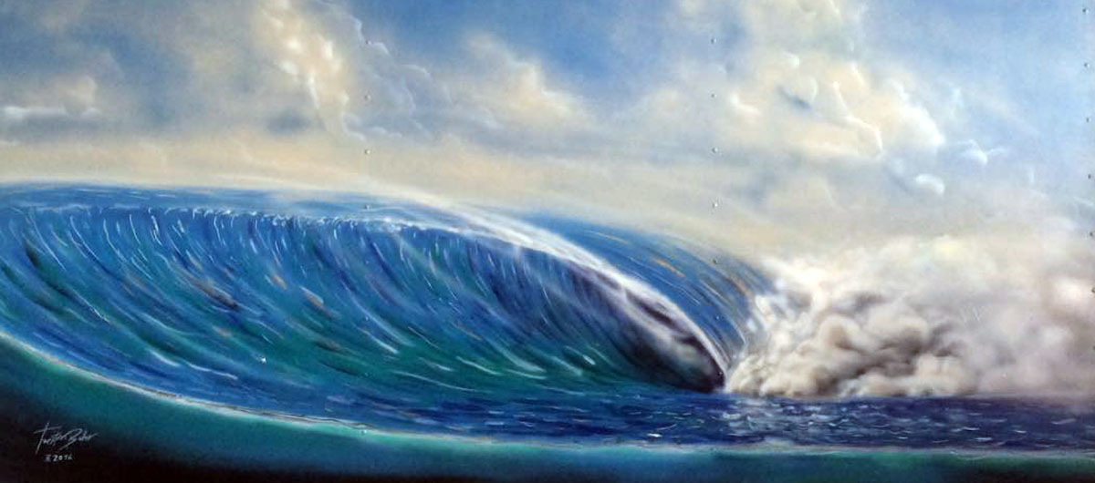 alloy "righthander"  acrylics, spraypaint, pen  metal alloy  200 cm x 90 cm  2016