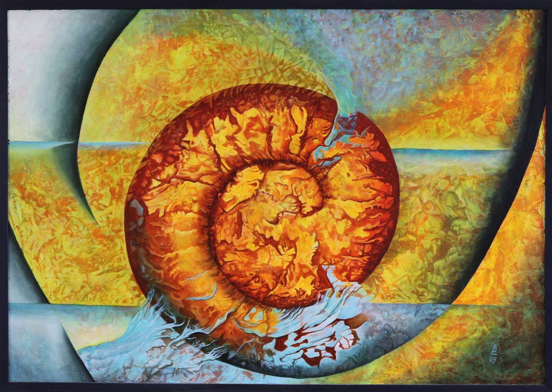 „o.T.“  Öl auf Leinwand  100 cm x 80 cm