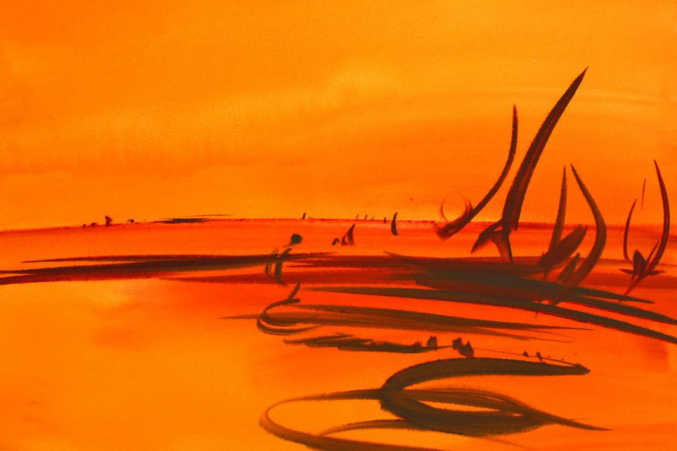 "Windspiel", 2015, Aquarell, 50x65cm